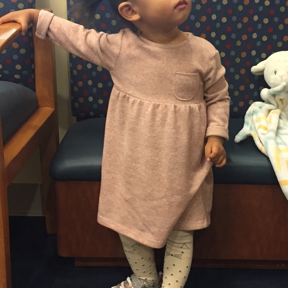 Zara 18-24 month sweater dress blush